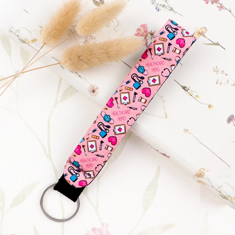 Cartoon Animal Keychain with Wrist Strap | Anti-Lost Lanyard for Keys alternate view