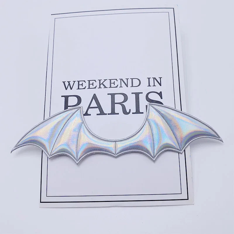 Devil Bat Wings Leather Wings Handmade DIY Jewelry Accessories Halloween Clothing Vam lifestyle view