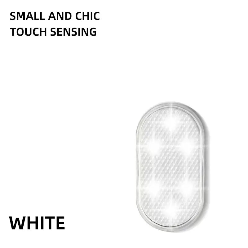 Mini Wireless Car LED Touch Light | Magnetic Induction USB Rechargeable close-up view