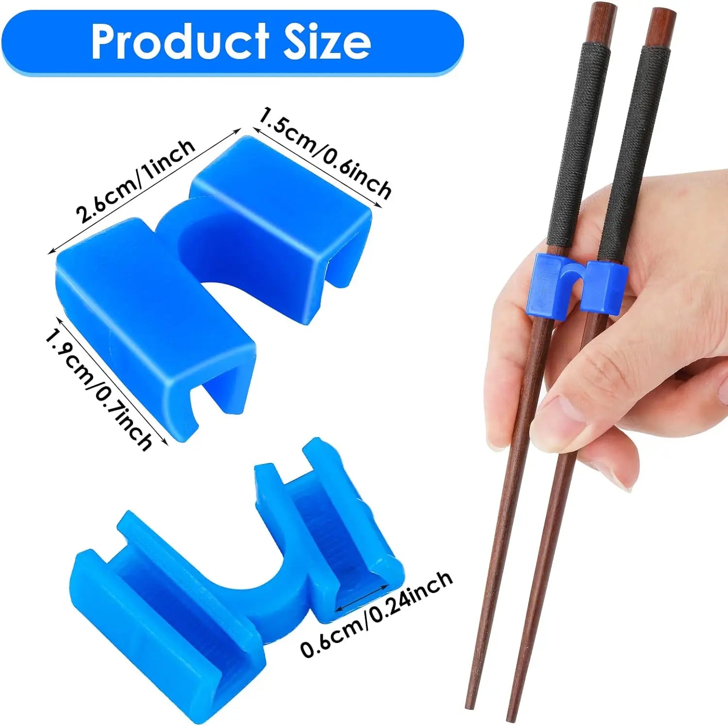Reusable Training Chopsticks Helpers 6 PCS Adult Beginner Trainer alternate view