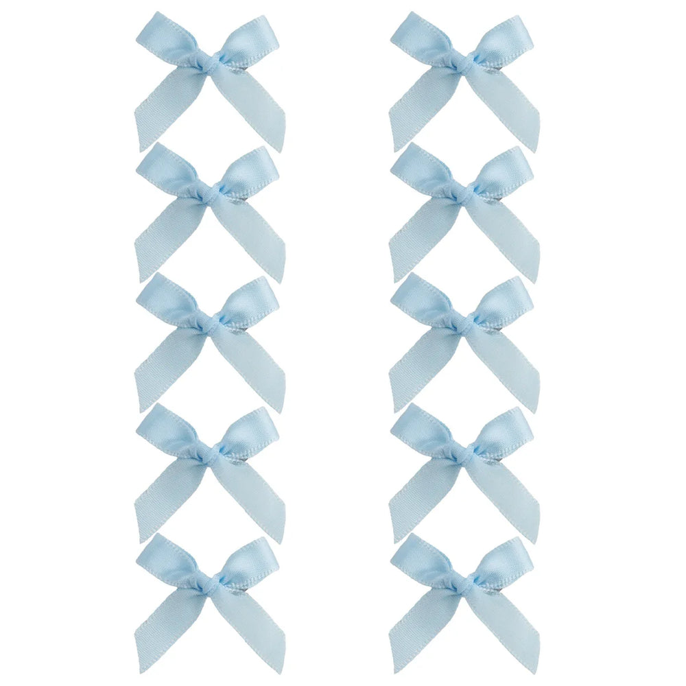 10pcs 4cm Cute Ribbon Bow Hair Clips Girls Korean Style Bowknot Mini Clip Hairpin Bar alternate view
