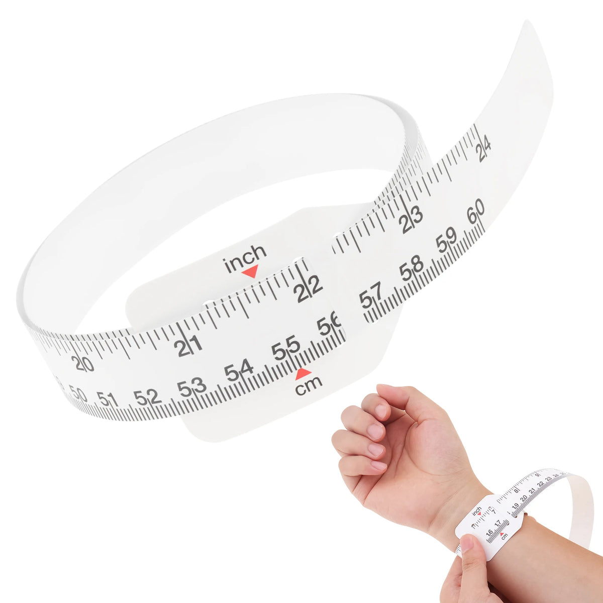 Baby Head Circumference Measuring Tape | Soft Plastic Ruler for Infant Growth Tracking