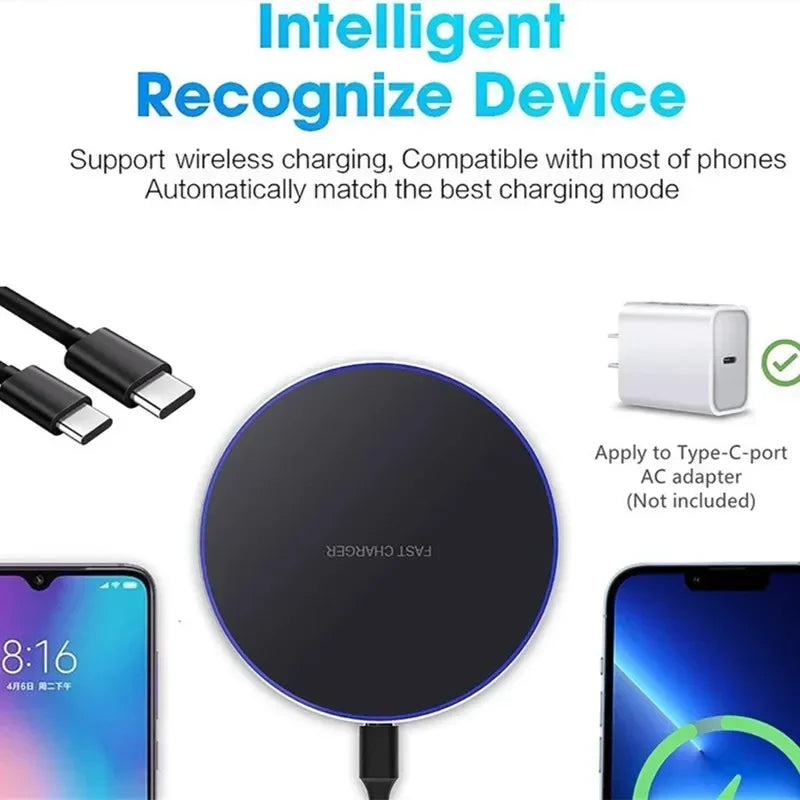 Wireless Charger Mobile Phone Chargers Pad Stand For iPhone 16 15 14 13 12 11 Pro Max Sa detail view