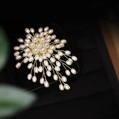 Elegant Pearl Flower Brooch Pin Badge For Women Girls Fashion Clothes Decoration Jewelry Gifts