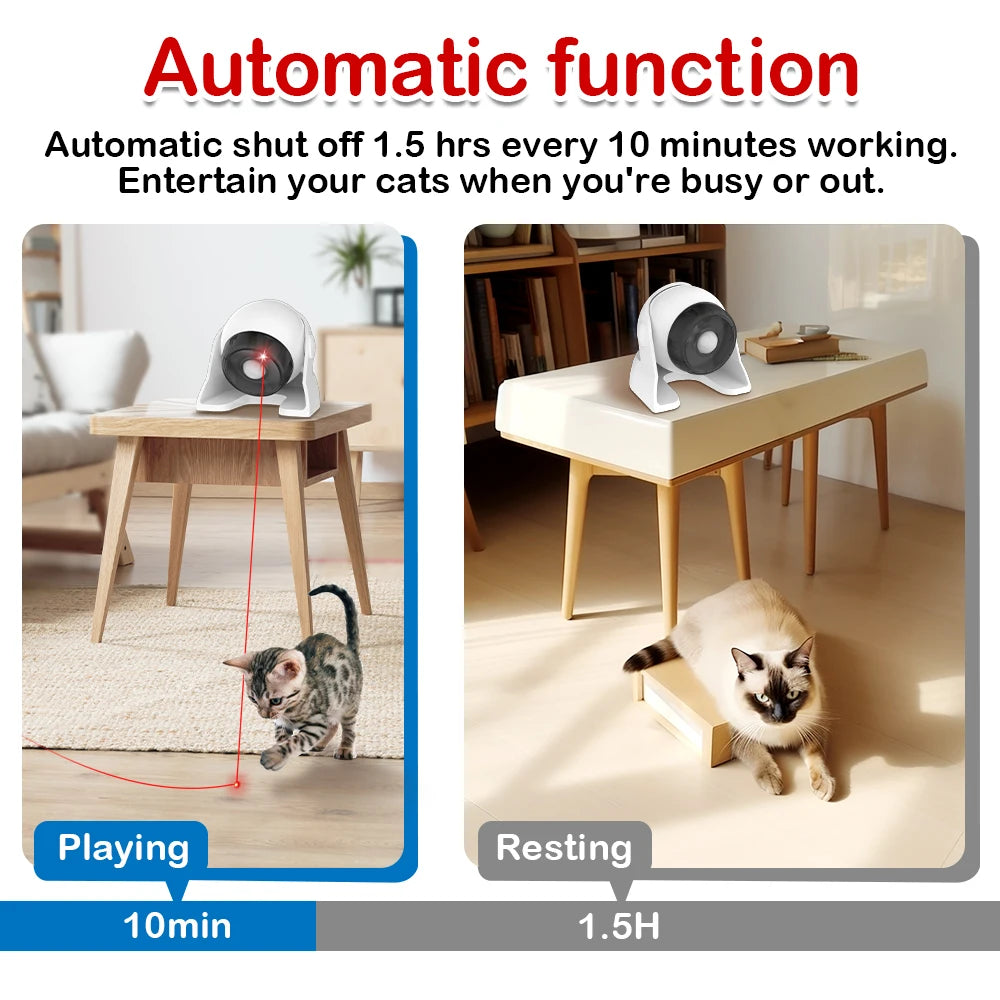 Automatic Cat Laser Toy – Rechargeable Interactive