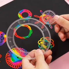 Creative Gears Geometry Spirograph Drawing Stencils Set Painting Template Art Crafts Kid detail view