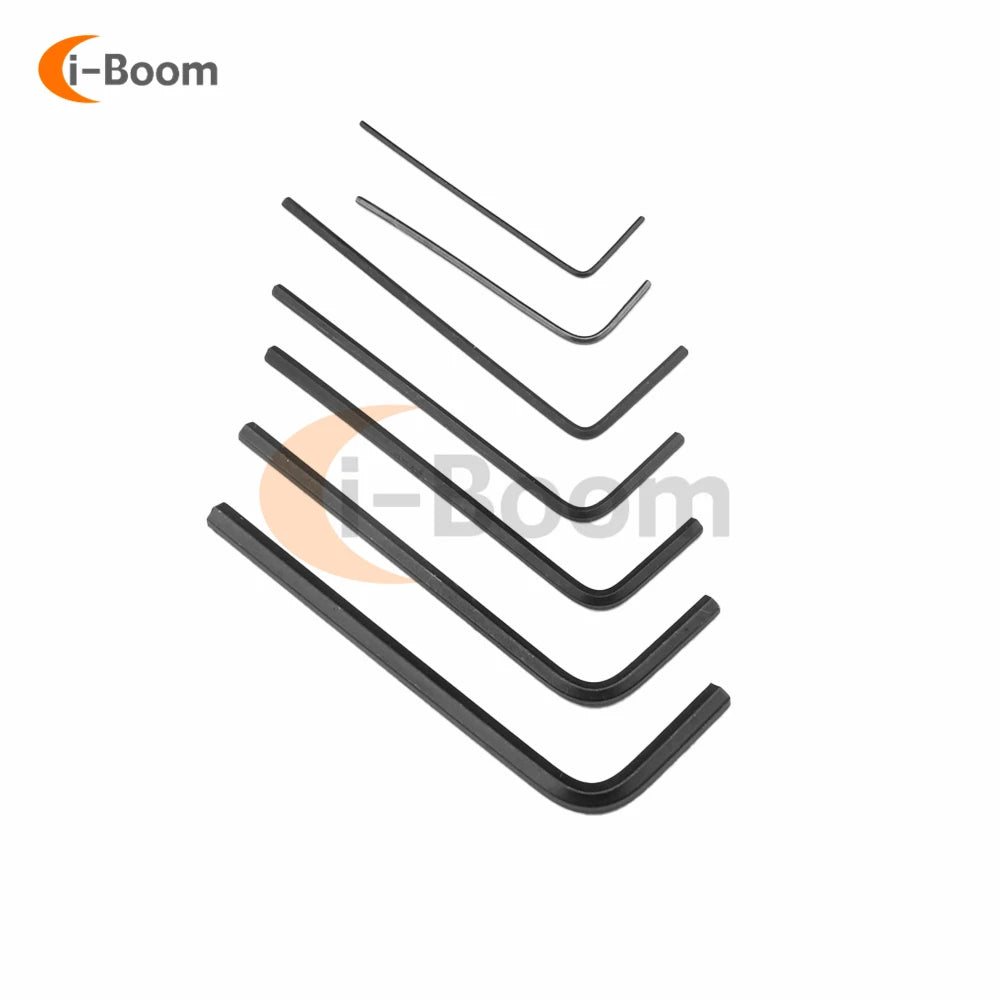 7-Piece Mini Hex Key Allen Wrench Set | 0.7-3mm Alloy Steel Screwdriver Kit close-up view