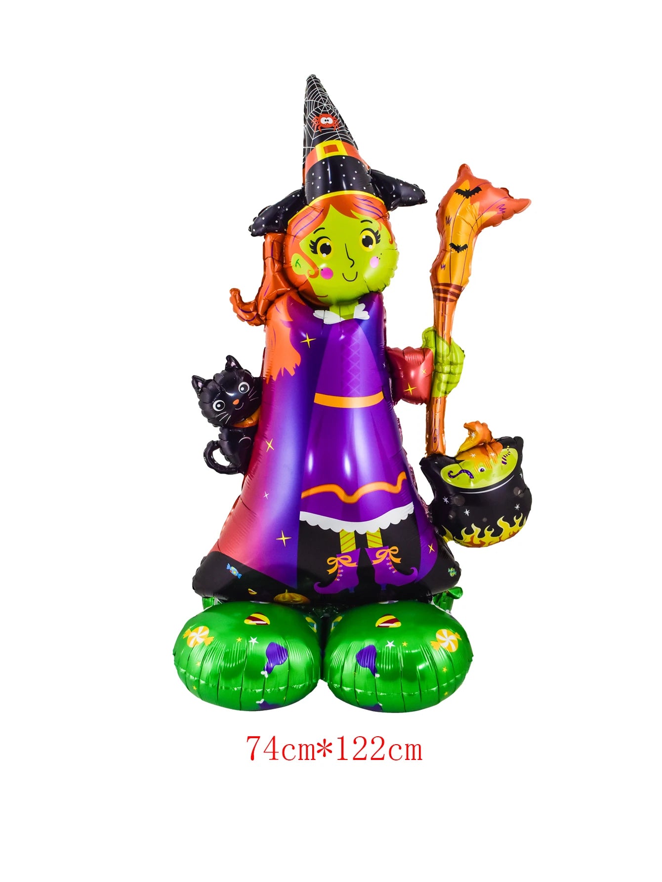 Stand Pedestal Halloween Party Balloons Ghost Skull Pumpkin Tree Wizard Shape Balloon close-up view