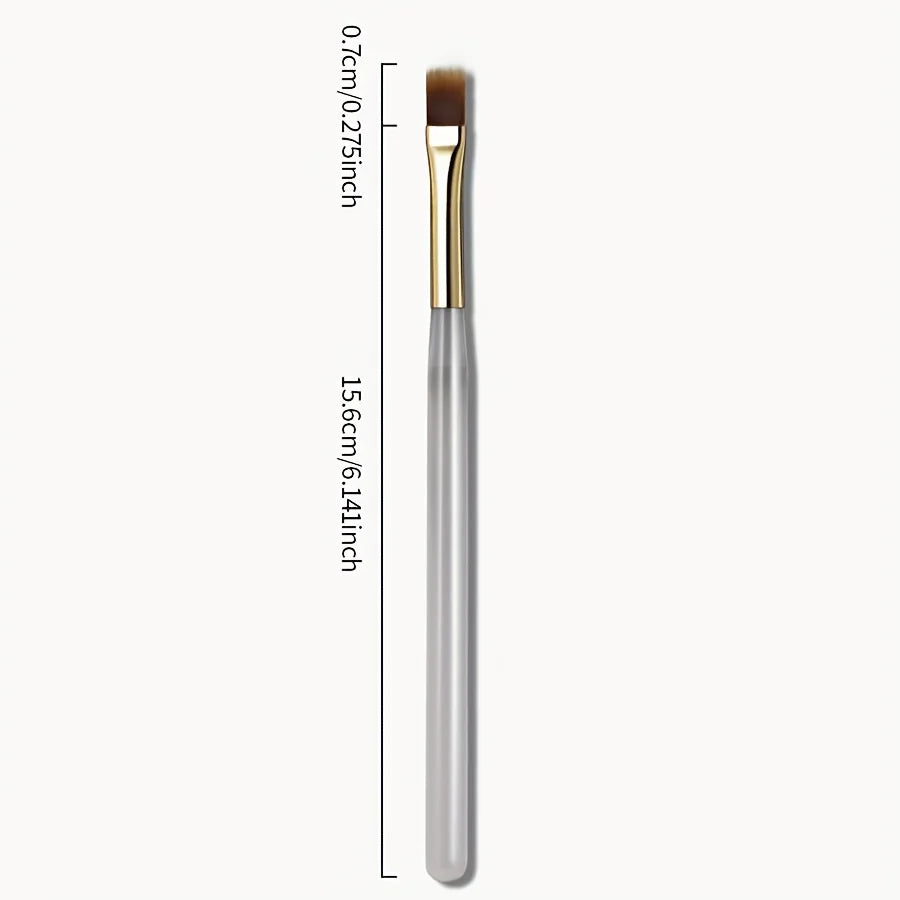 2pcs Wide Soft Bristle Nail Brush Gradient Design Acrylic Handle Gel Polish Applicato alternate view