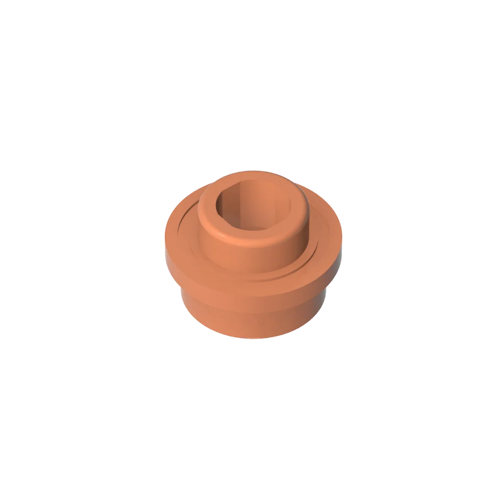 Gobricks GDS-603 PL.ROUND 1X1 W. THROUGHG. HOLE | Compatible Building Brick additional angle