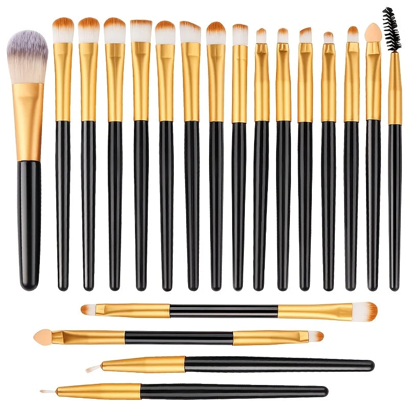 20pcs Eye Makeup Brush Set Portable Soft Makeup Brushes Beauty Tools Foundation Eyesh alternate view