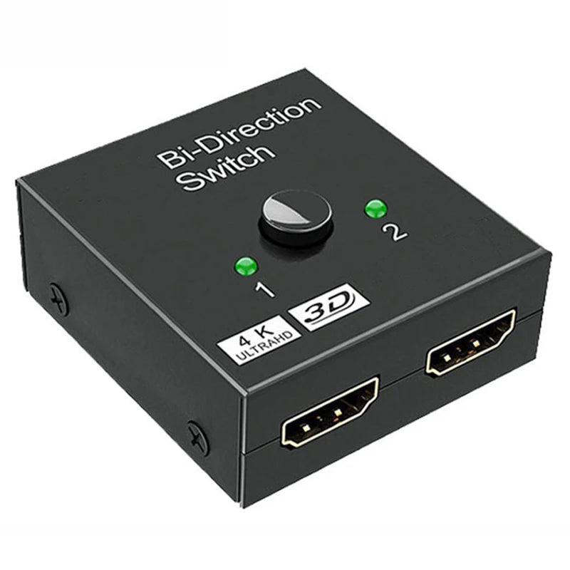 HDMI-compatible Adapter 2 in 1 out Converter Switch Bi-Direction 2.0 Splitter 1x2/2x1 alternate view