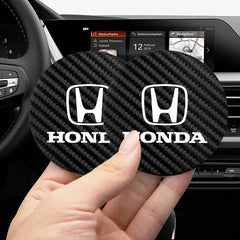 2Pcs Car Cup Groove Pad Leather Sound Insulation Mat | For Honda Civic Accord Fit Jaz alternate view