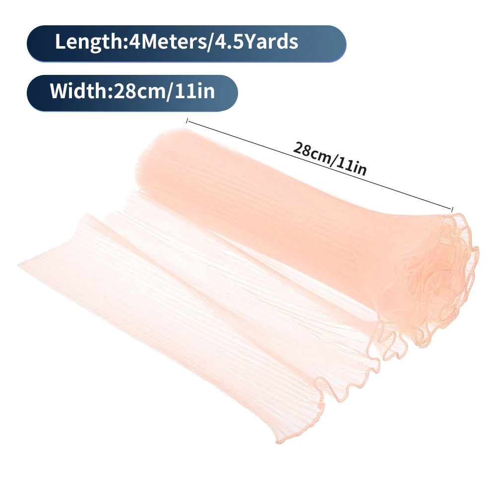 Pink Wedding Season Floral Packaging Kit: Pearl-Edged Wrapping Paper, Mesh, and Netting , Perfect for Valentine's Day, Weddings