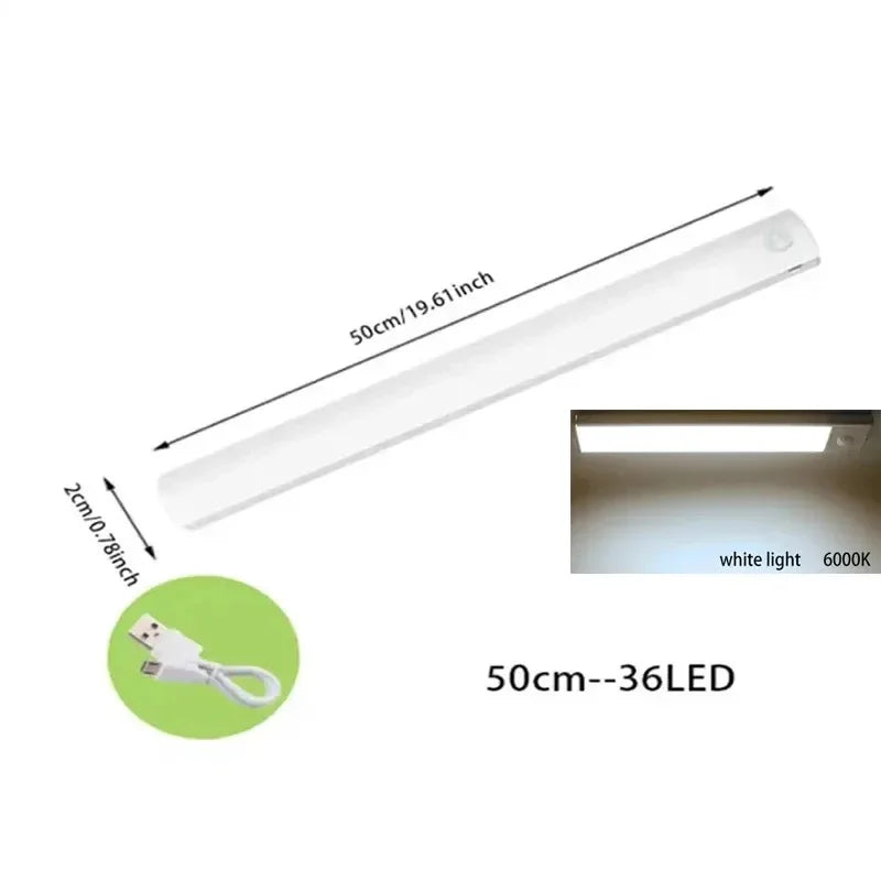 PIR Motion Sensor Rechargeable LED Night Light | Dimmable Magnetic Lamp for Closet St lifestyle view
