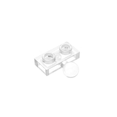 Plate, Modified 1 x 2 with Tow Ball on Side | Gobricks Building Block detail view