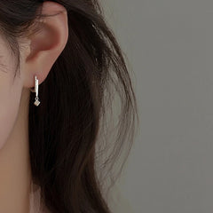 Fashion Clear Zircon Saure Bead Charm Stud Earring For Women Party Elegant Jewelry Pe alternate view