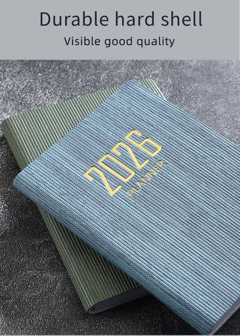 A7 2026 English Planner Book – Mini Pocket Weekly Calendar