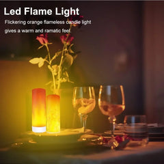 USB LED Flame Light Bulb | Simulated Candle Night Lamp close-up view