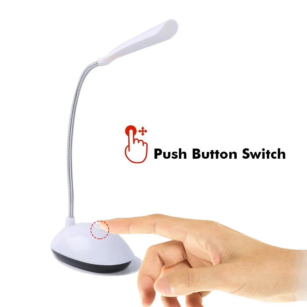 Portable LED Desk Lamp | Eye-Protecting Folding Reading Light for Bedroom and Study close-up view
