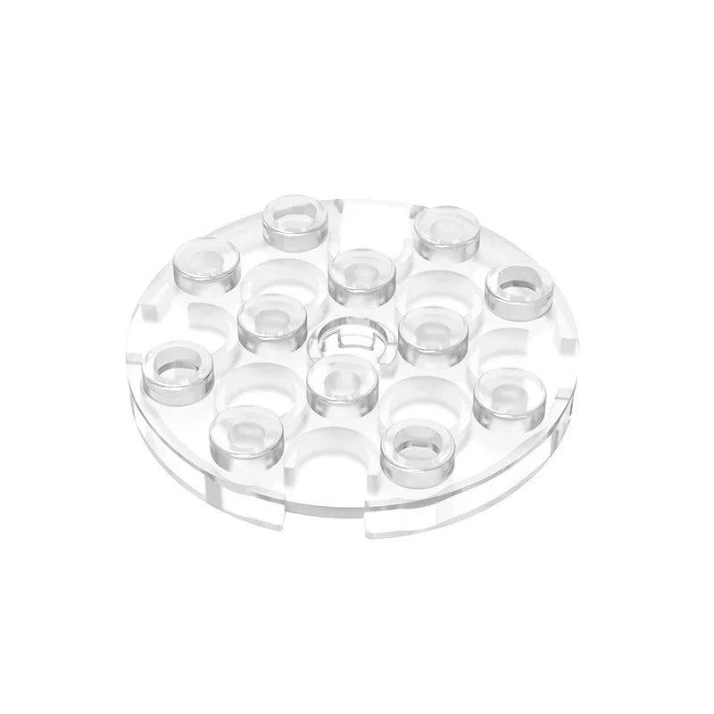 Gobricks GDS-841 Round Plate 4x4 with Hole | Compatible Building Block for DIY Creations