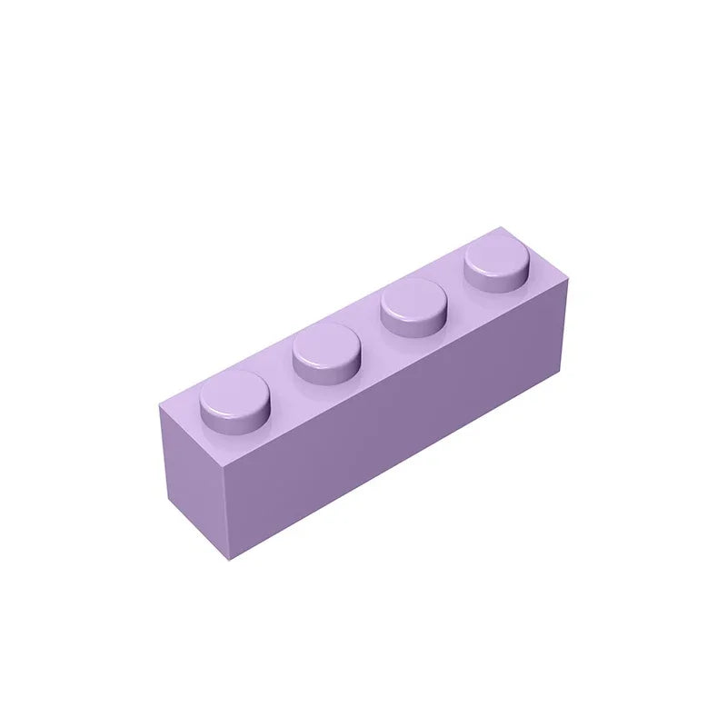 Gobricks GDS-534 Brick 1 x 4 without Bottom Tubes | Compatible Building Block Set lifestyle view