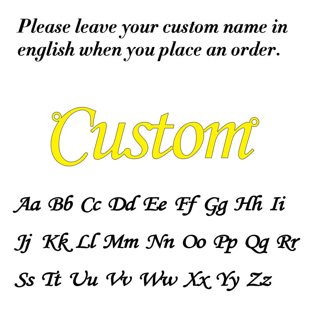 Custom Name Necklace for Women Personalised Cursive Letter Pendant Stainless Steel Jew close-up view