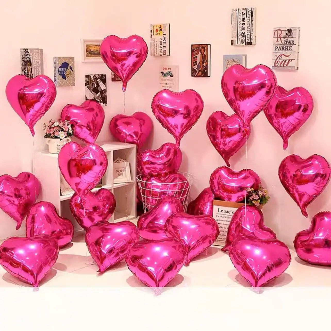 Love Heart Foil Balloons Helium Balloon Valentine's