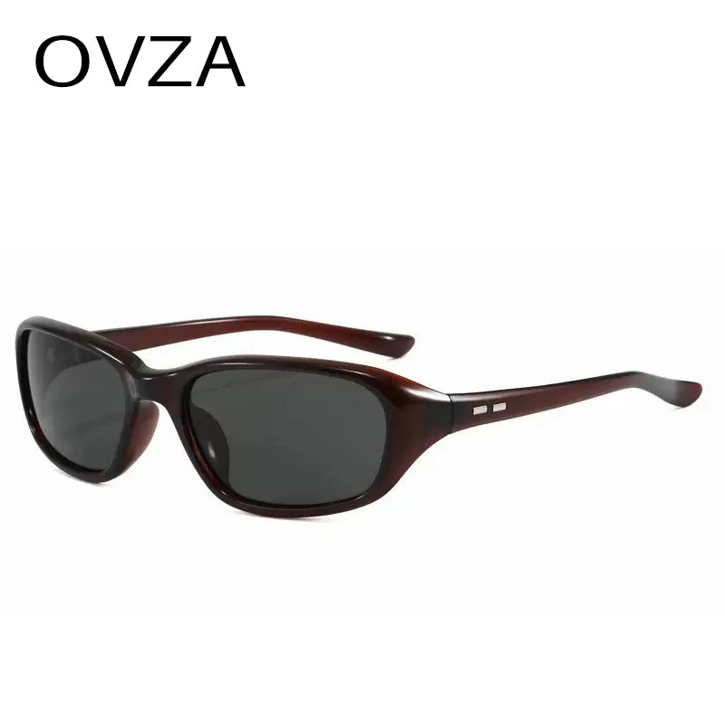 OVZA Rectangle Sunglasses for Women | UV400 Retro Fashion Shades additional angle