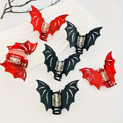 2PCS/SET Medium Bat Hair Clip with Acetic Acid Animal Clip Halloween Party Cosplay He alternate view