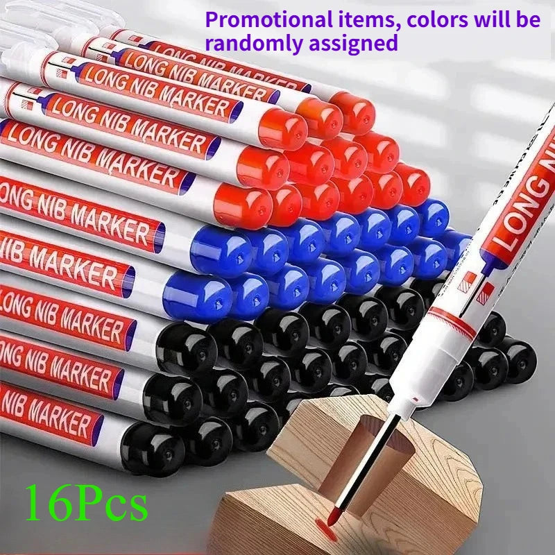 20mm Deep Hole Long Nib Markers Set | Multi-Purpose Perforating Pen for Metal, Wood, a close-up view