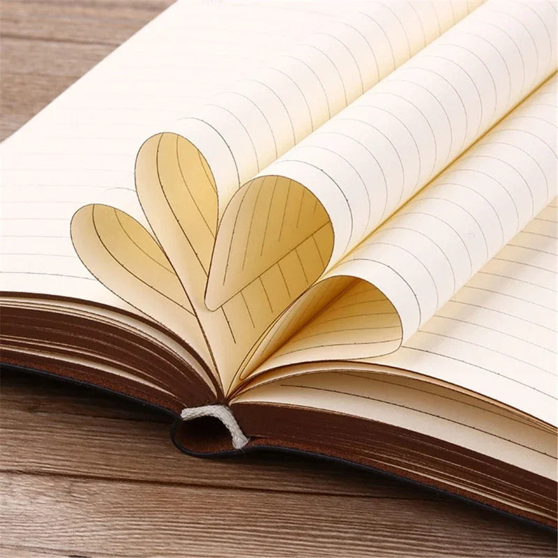 Vintage Leather Notebook – Portable Diary and Journal (A6 Size)