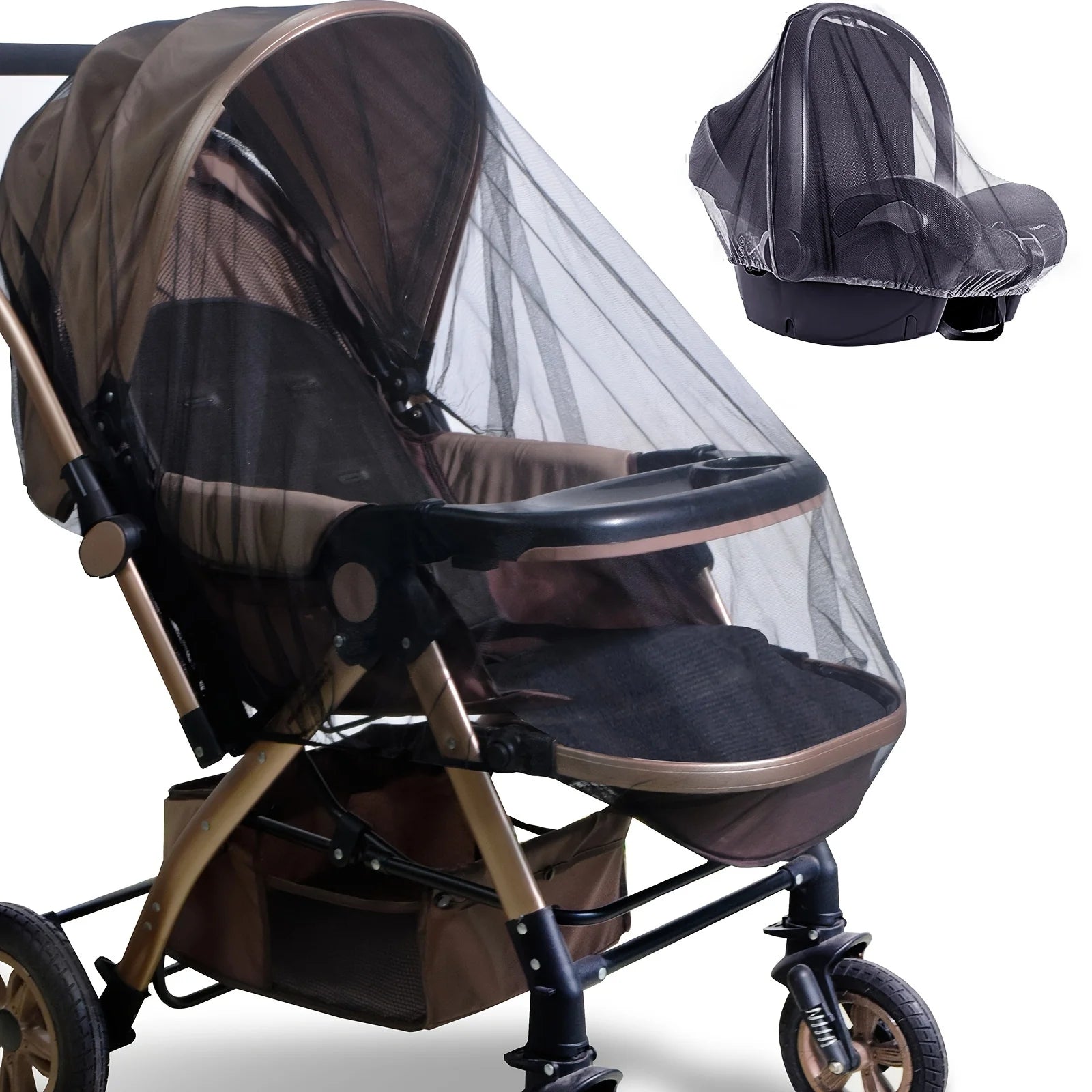 Full Face Mosquito Cover for Baby Stroller | Super Durable, Breathable, Insect Proof Dust-proof Stro