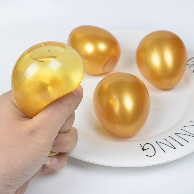 Simulated Egg Golden Egg Trick Young Peop Educational Toy Funny DecompressionVent Egg Squeeze Ball G