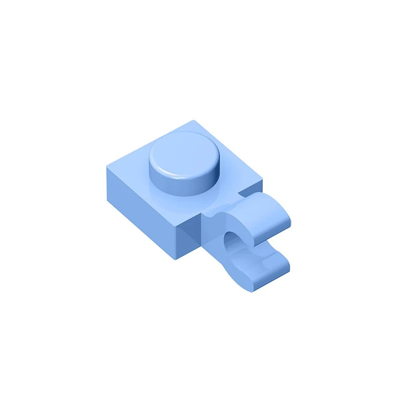 PLATE 1X1 W/HOLDER VERTICAL Building Block | Compatible with Lego 6019 61252 alternate view