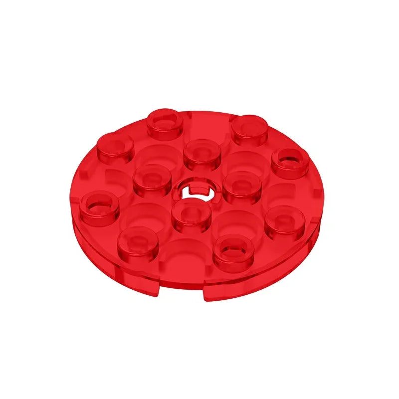 Gobricks GDS-841 Round Plate 4x4 with Hole | Compatible Building Block for DIY Creations