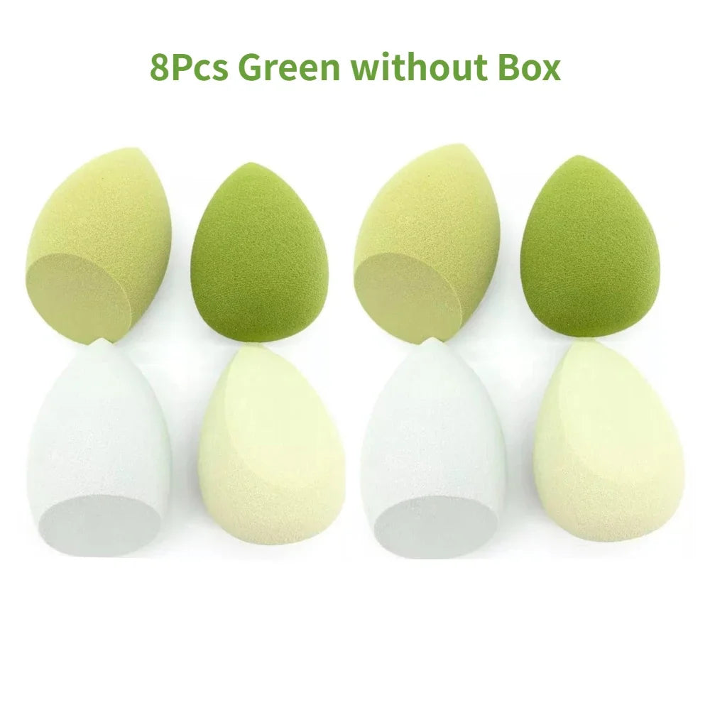 4/8pcs Makeup Sponge Blender Set | Soft Latex Foundation Blending Sponges lifestyle view