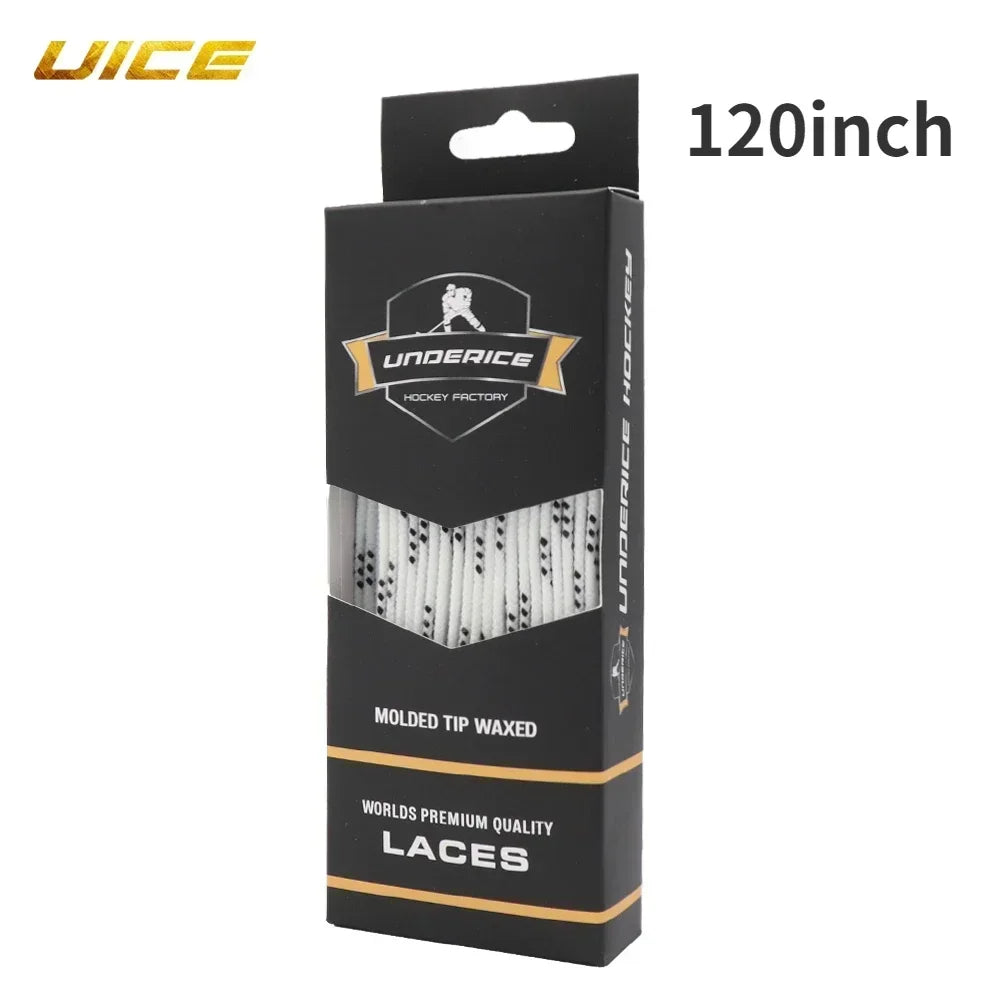UICE Ice Hockey Shoelaces Box-Packed Ice Hockey Skate Laces 84/96/108/120in Dual Layer B detail view