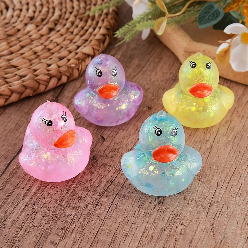 Squishy Maltose Aurora Duck Squeeze Toy | Soft Cute Animal Stress Relief Toy close-up view