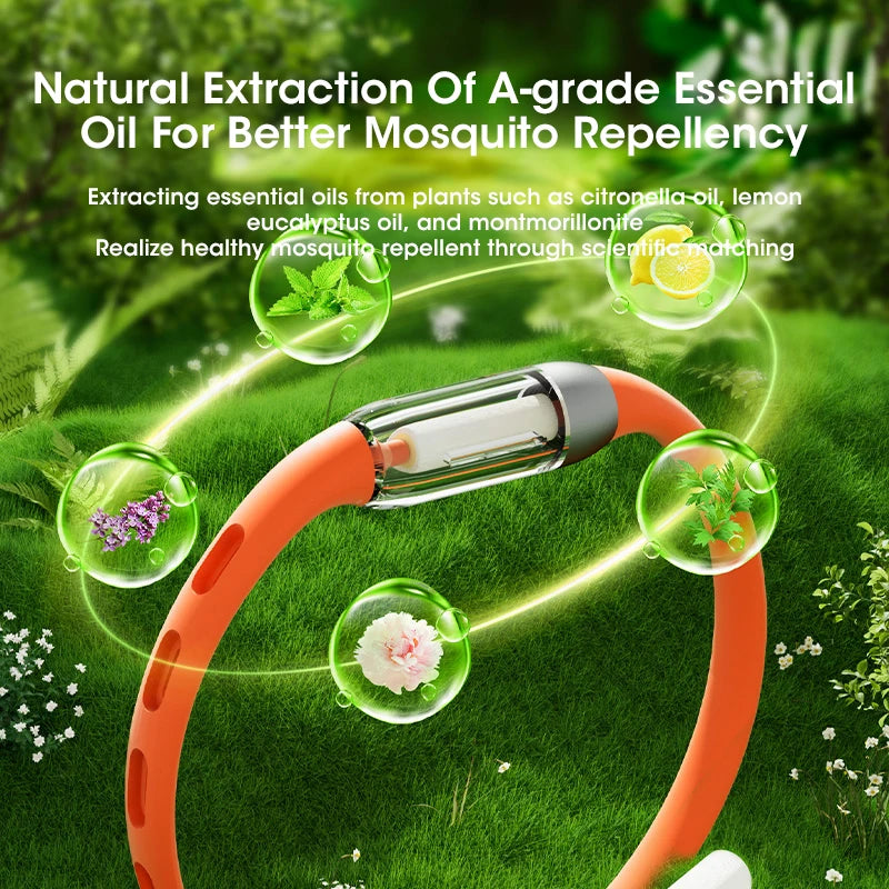 Natural Plant Mosquito Repellent Bracelet | Non-Toxic Outdoor Protection for Kids and lifestyle view