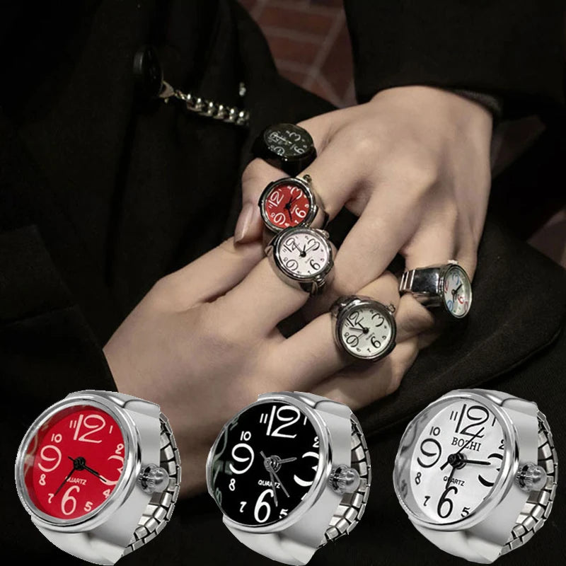 Roman Numeral Punk Gothic Finger Clock Jewelry