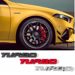 Turbocharged Metal Alloy 3D Car Sticker Badge - Onlytenbucks.com