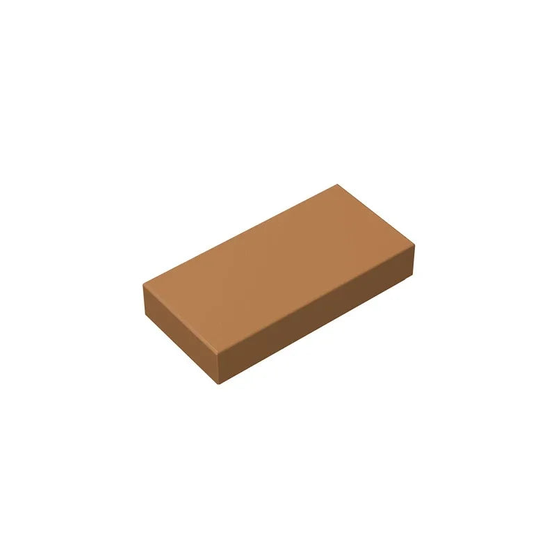 Gobricks GDS-566 Tile 1 x 2 with Groove | Compatible Building Block detail view