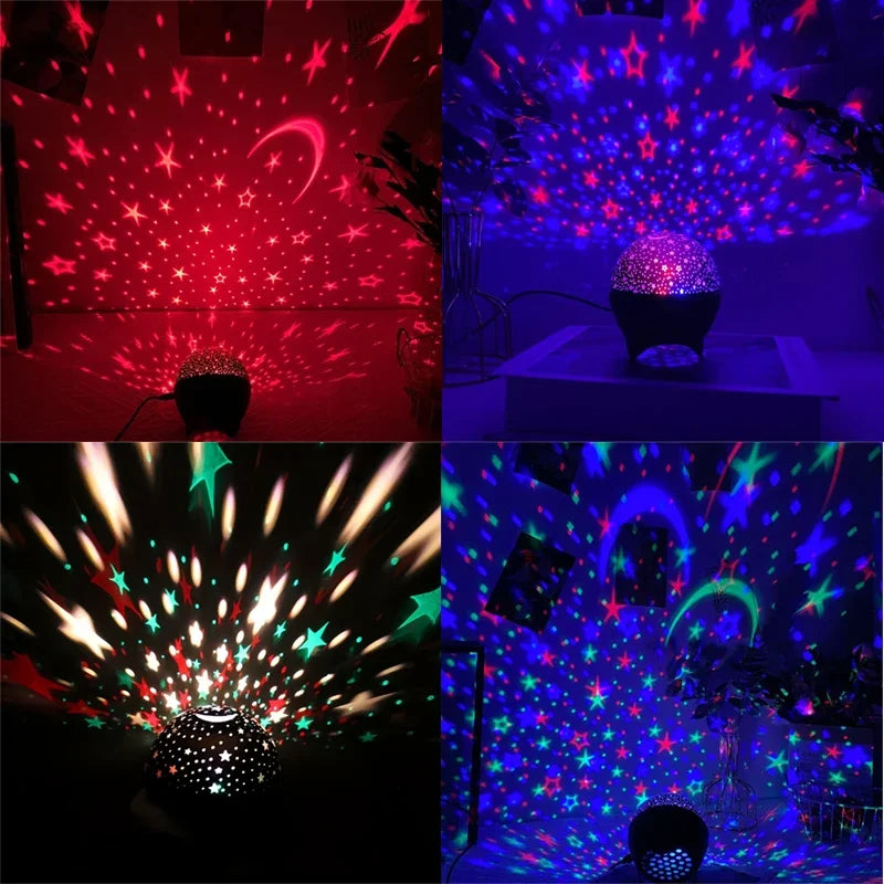 Star Projector Night Light for Kids | 360° Starry Sky Moon Atmosphere Lamp additional angle