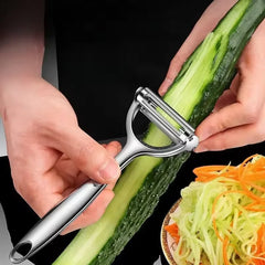 Stainless Steel Julienne Peeler and Vegetable Slicer | Kitchen Tool detail view