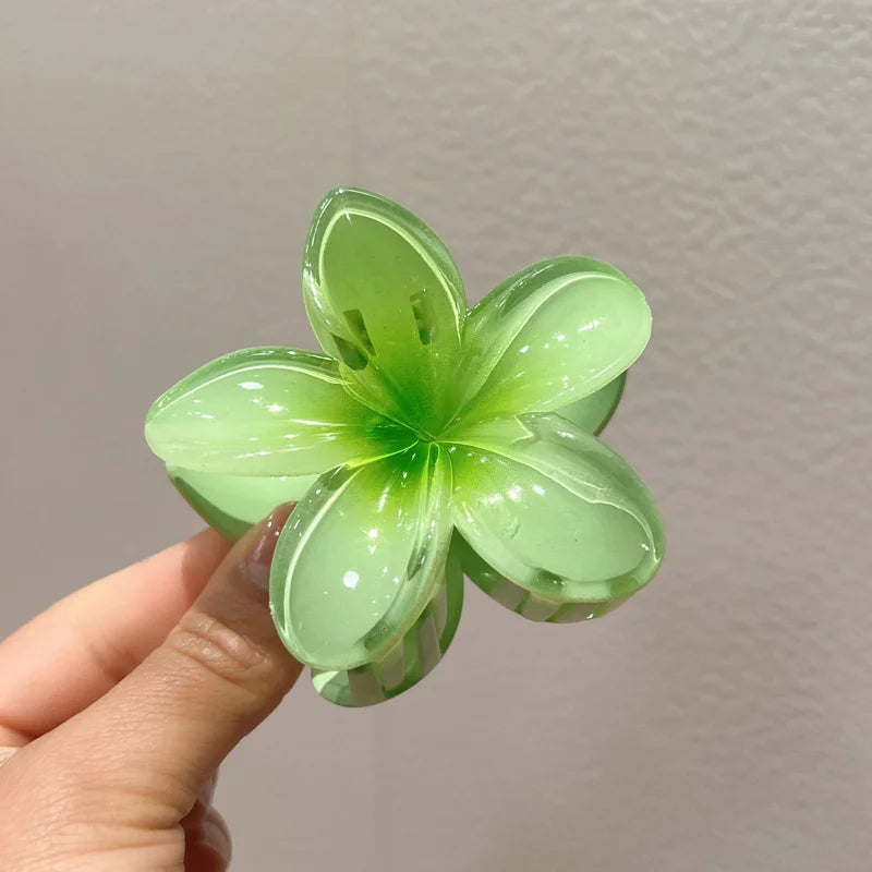 Bohemian Flower Hair Claw Clip For Women Sweet Floral Hair Claws Crab Clamp Barrettes lifestyle view
