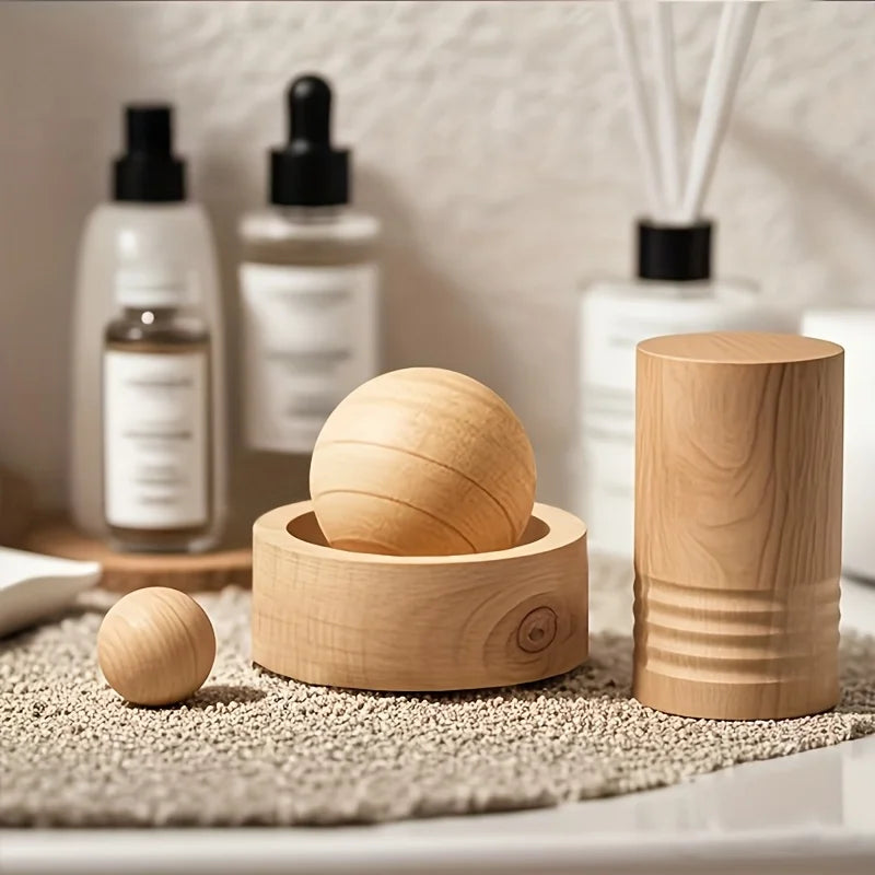 Car & Home Essential Oil Diffuser - Made of Wood Mini Cute Natural Fragrance Diffuser lifestyle view