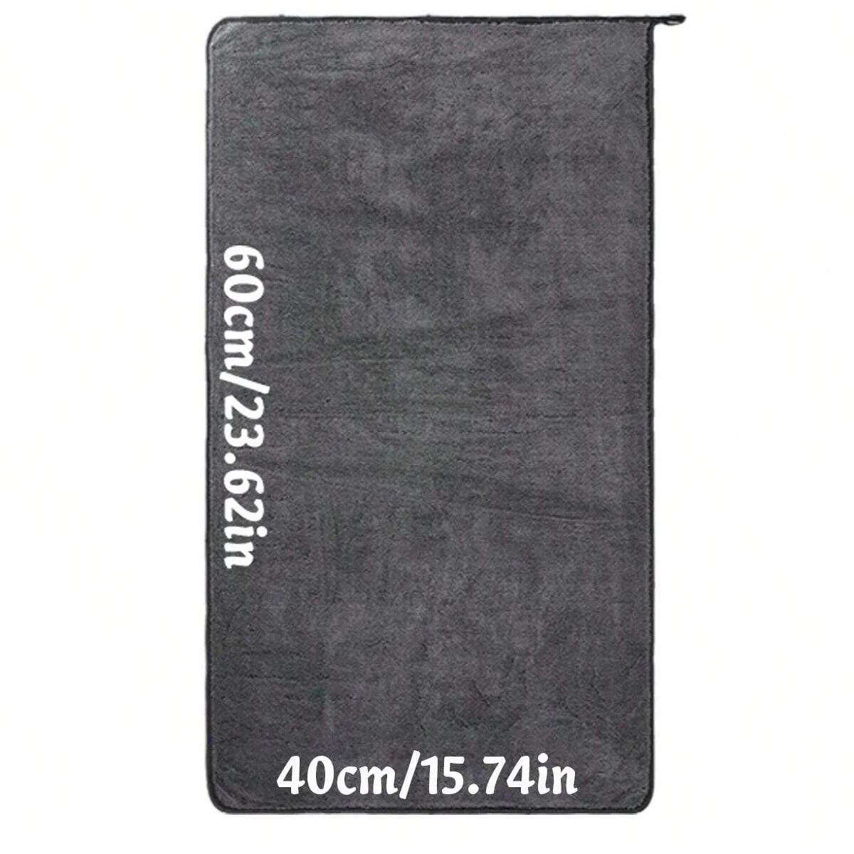 Dark Gray Car Microfiber Towel 60 x 90 cm