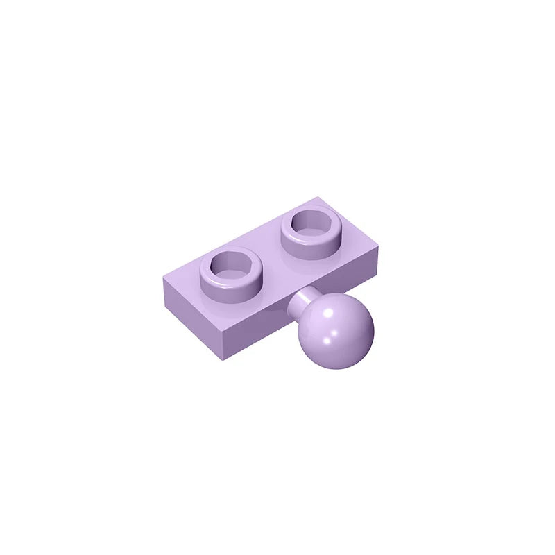 Plate, Modified 1 x 2 with Tow Ball on Side | Gobricks Building Block detail view