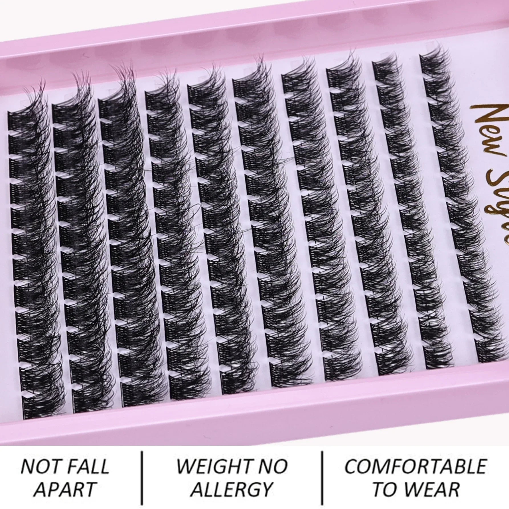 Lash Clusters D Curl Individual Lashes Fluffy Volume DIY Eyelash Extensions Thick Clu lifestyle view